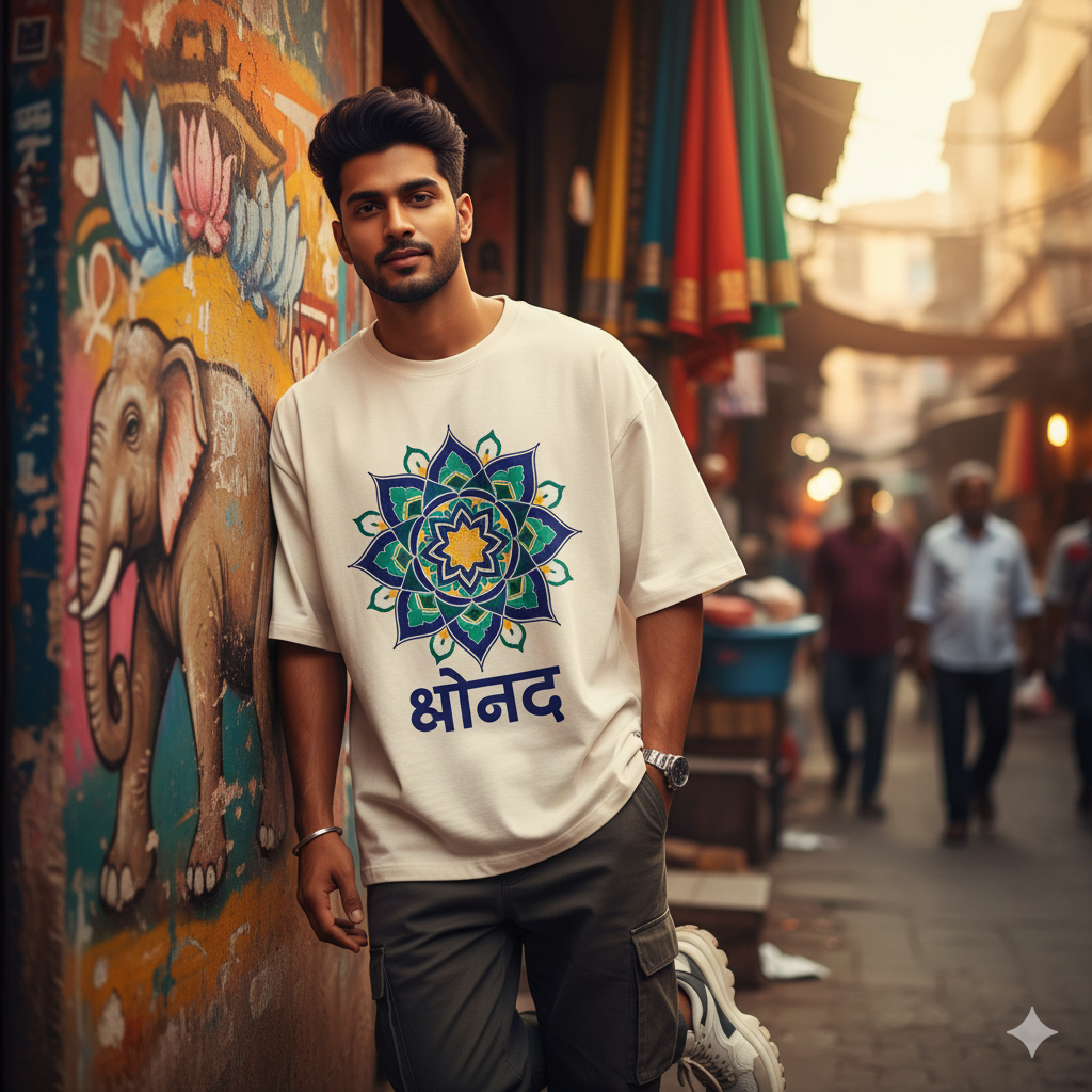 Featured oversized graphic t-shirt